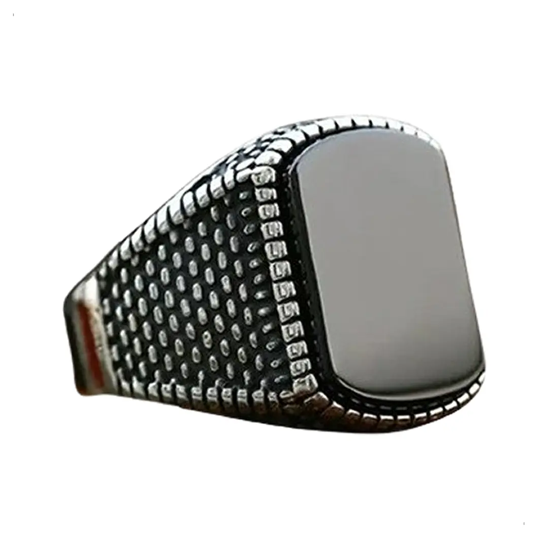 Anillo Classic France, Acero Inoxidable Y Ónix, Hombre 1