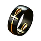 Anillo Black And Cross, Acero Inoxidable, Hombre - Miniatura 1