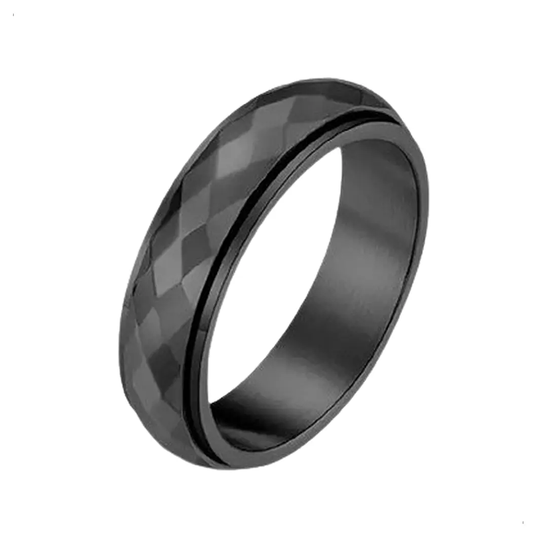 Anillo Estambul, Spinner Giratorio, Acero Inoxidable, Unisex 1