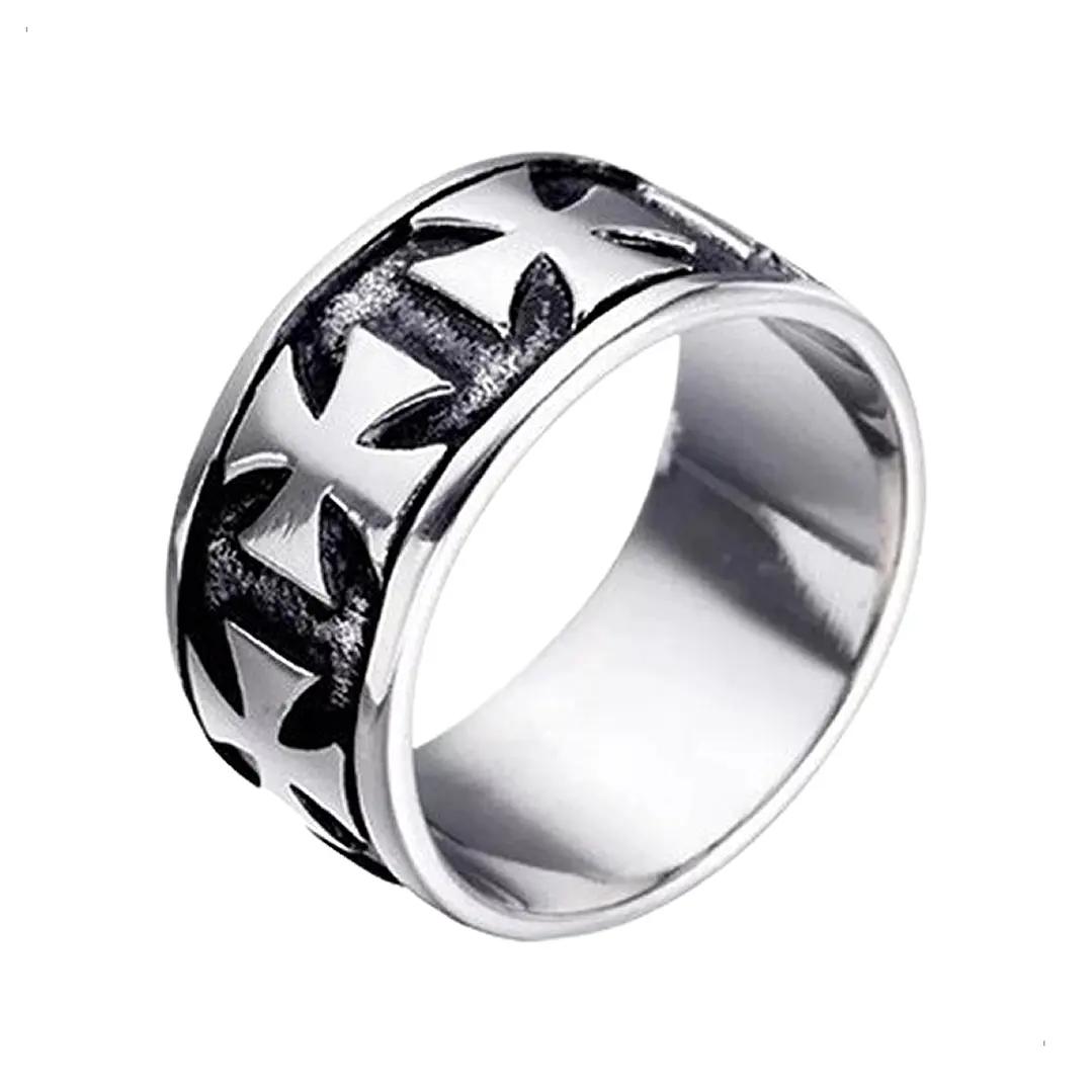 Anillo Crosses, Acero Inoxidable, Unisex 1