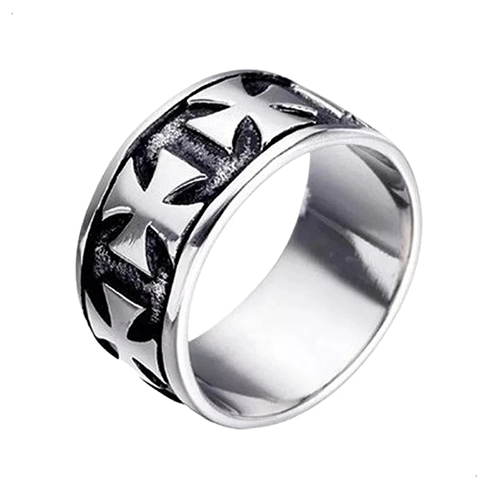 Anillo Crosses, Acero Inoxidable, Unisex 1