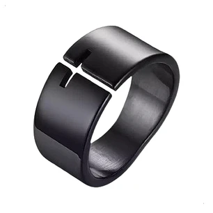 Anillo Black Cross, Acero Inoxidable, Para Hombre