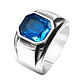 Anillo Italy Blue, Acero Inoxidable, Hombre - Miniatura 1