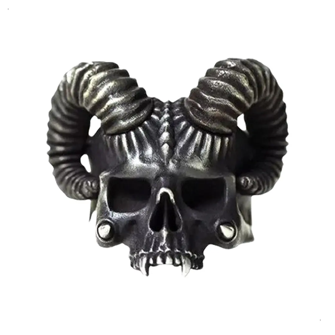 Anillo Hell Skull, Acero Inoxidable, Unisex 1