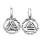 Aros Vikingos Valknut Dragón, Acero Inoxidable - Miniatura 1