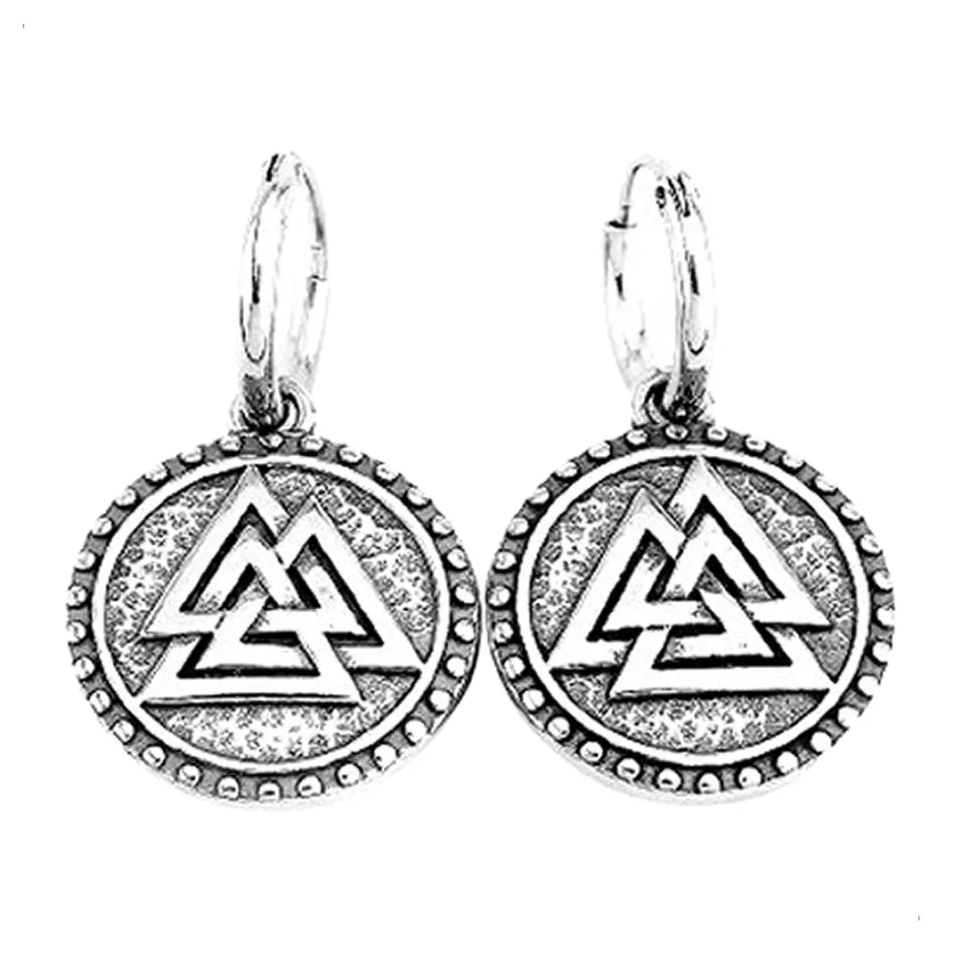 Aros Vikingos Valknut, Acero Inoxidable, Unisex 1