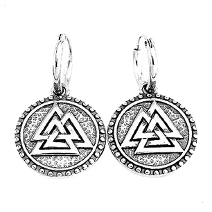 Aros Vikingos Valknut, Acero Inoxidable, Unisex