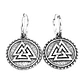 Aros Vikingos Valknut, Acero Inoxidable, Unisex - Miniatura 1