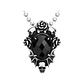 Collar Gótico Skulls And Roses, Acero Inoxidable, Mujer - Miniatura 1