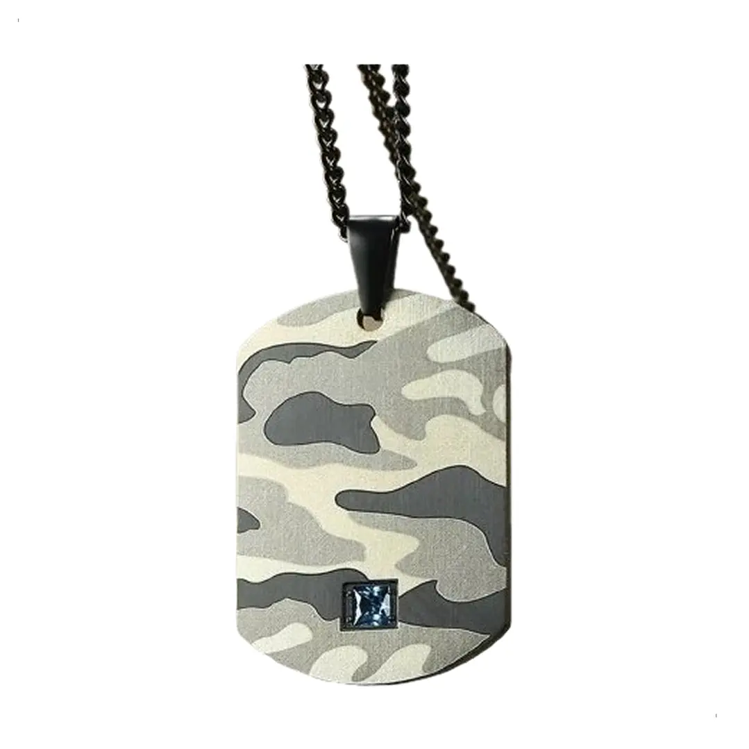 Collar Militar Placa Y/o Escudo, Acero Inoxidable, Hombre 1