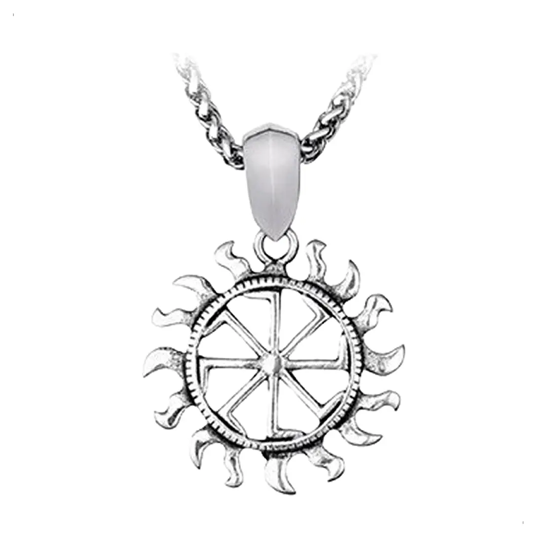Collar Vikingo Sol Kolovrat, Acero Inoxidable, Unisex 1
