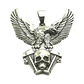 Collar Skull Eagle, Acero Inoxidable Macizo, Hombre - Miniatura 1