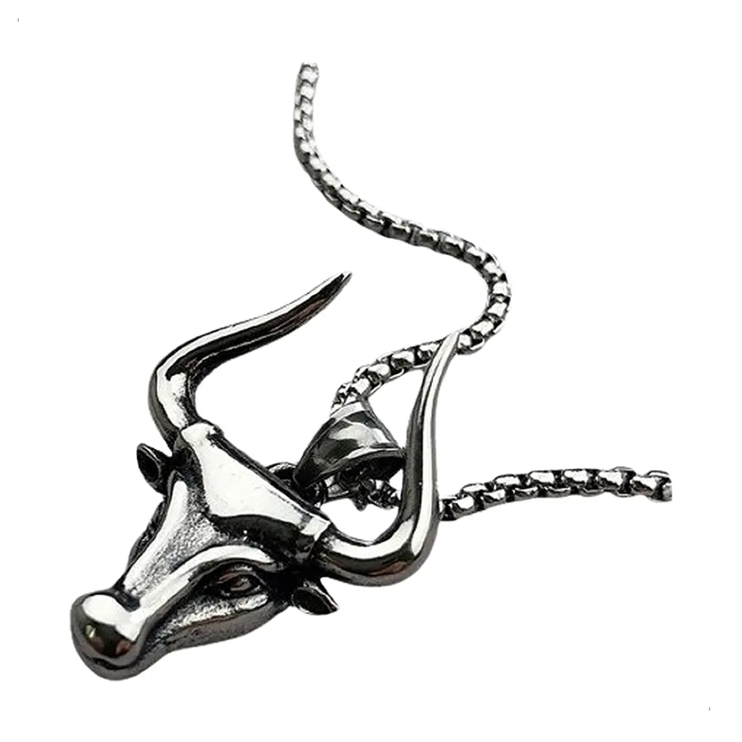 Collar Toro Acero Inoxidable Hombre 1