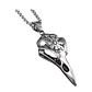Collar Vikingo Nordic Crow Runa Vegvísir, Acero Inoxidable - Miniatura 1