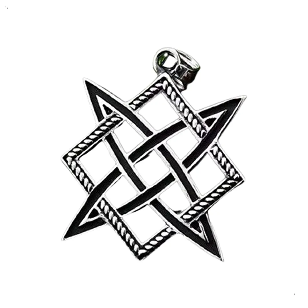 Collar Square Celtic Knot, Acero Inoxidable, Hombre 1