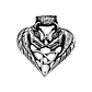 Collar Vikingo Fenrir Heart, Acero Inoxidable, Unisex - Miniatura 1