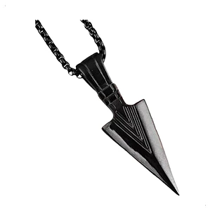 Collar Punta De Lanza, Acero Inoxidable Hombre