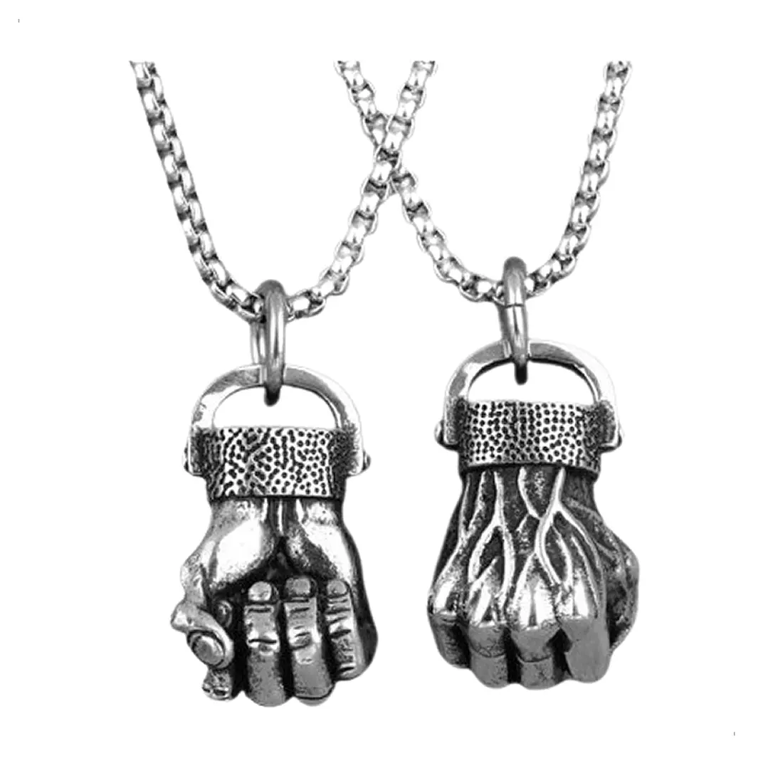 Collar Angry Fist, Acero Inoxidable, Hombre 1