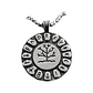 Collar Vikingo Yggdrasil Y Runas, Acero Inoxidable - Miniatura 1