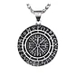 Collar Vikingo Con Runa Vegvísir, Acero Inoxidable, Hombre - Miniatura 1