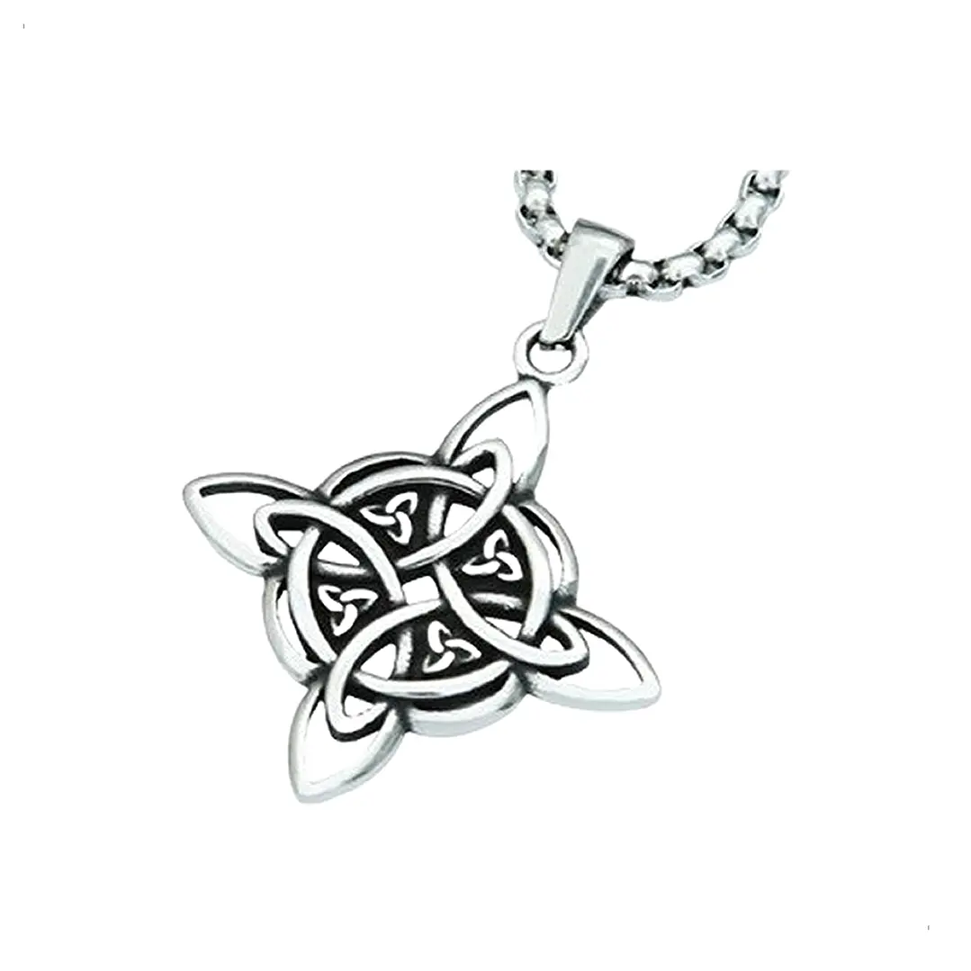 Collar Nudo Celta Mujer, Acero Inoxidable 1