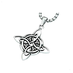 Collar Nudo Celta Mujer, Acero Inoxidable