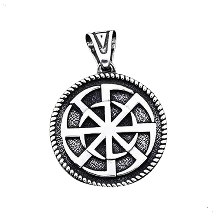 Collar Vikingo Kolovrat, Acero Inoxidable, Hombre 1