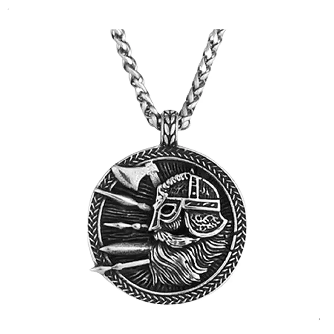 Collar Vikingo Guerrero-yggdrasil, Acero Inoxidable 1