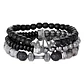 Conjunto Pulseras Piedras Naturales Y Acero, Unisex - Miniatura 1