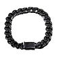 Pulsera Acero Trenzado Eslabón Cubano, Estilo Vintage - Miniatura 1