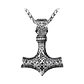 Collar Vikingo Mjölnir Tallado, Acero Inoxidable, Hombre - Miniatura 1