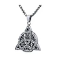 Collar Triqueta Celta Protección, Acero Inoxidable Macizo - Miniatura 1