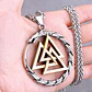 Medallón Vikingo Dragón-valknut, Acero Inoxidable - Miniatura 2
