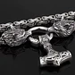 Collar Vikingo Martillo Thor Y Lobos, Acero Inox. + Bolsita - Miniatura 5