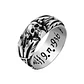Anillo Calavera Tallada, Acero Inoxidable, Unisex - Miniatura 1