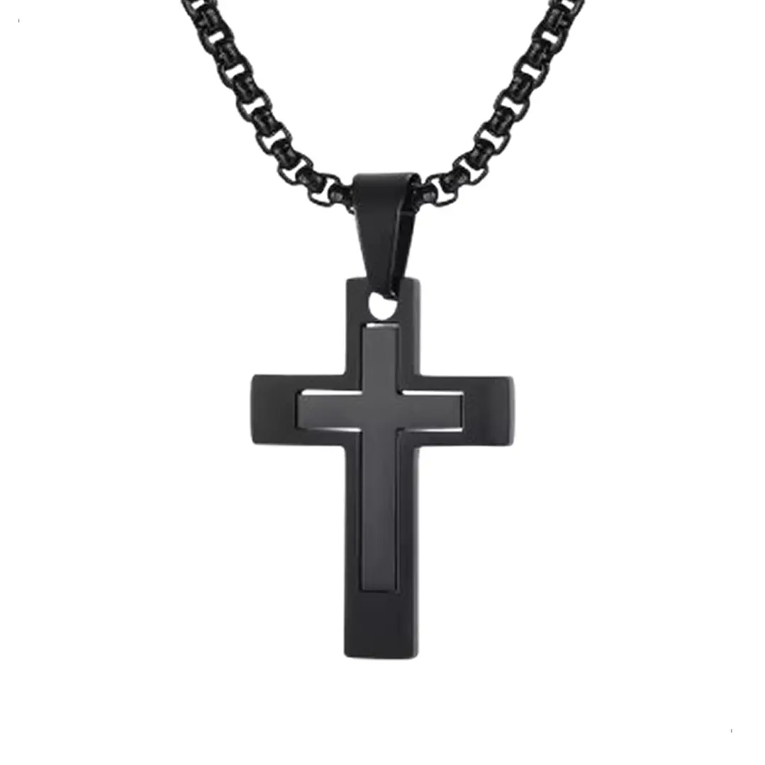 Collar Cruz Imperial, Acero Inoxidable 316L, Hombre 1