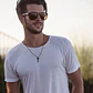 Collar Cruz Negra Royal Classic, Acero Inox. 316L, Hombre - Miniatura 4