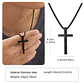 Collar Cruz Negra Royal Classic, Acero Inox. 316L, Hombre - Miniatura 6