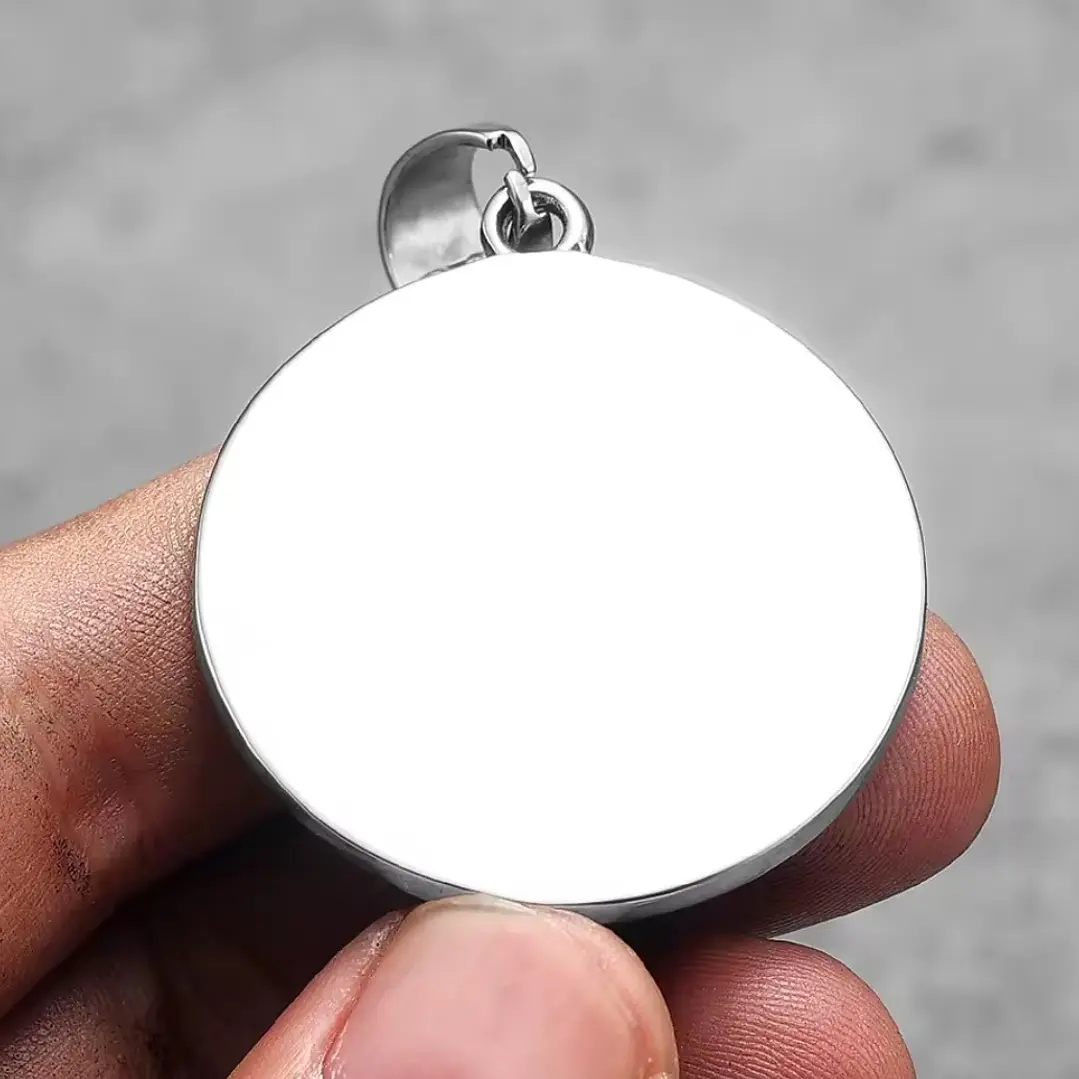 Collar Medalla San Benito, Acero Inoxidable 316L, Hombre 4