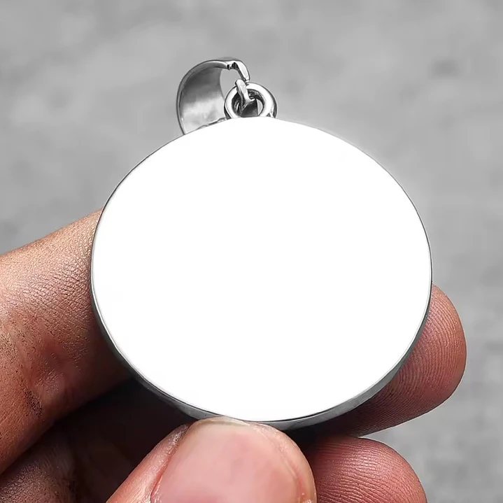 Collar Medalla San Benito, Acero Inoxidable 316L, Hombre 4