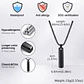 Collar Negro Minimalista Legacy, Acero Inoxidable, Hombre - Miniatura 6