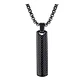 Collar Negro Minimalista Legacy, Acero Inoxidable, Hombre - Miniatura 1