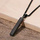 Collar Negro Minimalista Horizon, Acero Inoxidable, Hombre - Miniatura 2