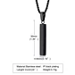 Collar Negro Minimalista Horizon, Acero Inoxidable, Hombre - Miniatura 5