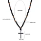 Collar Rosario, Piedras Naturales Ónix, Hematita, Ojo Tigre - Miniatura 6