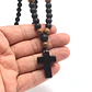 Collar Rosario Piedras Naturales Ónix y Madera, Hombre - Miniatura 3