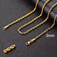 Cadena Tourbillon 3mm-60cm. Acero Inoxidable 316L - Miniatura 5