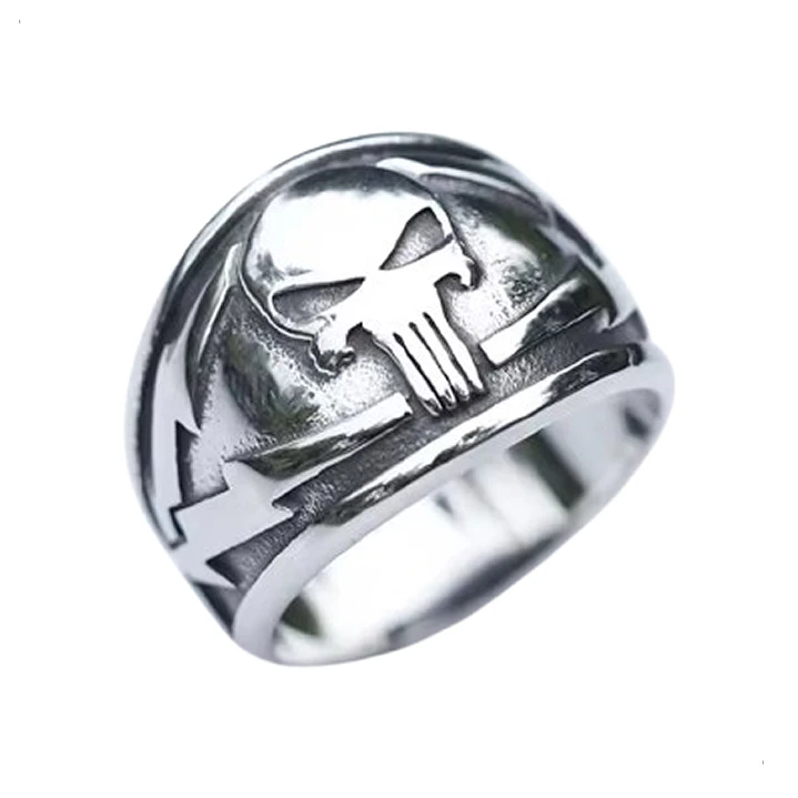 Anillo Punisher, Acero Inoxidable 316L, Hombre 1