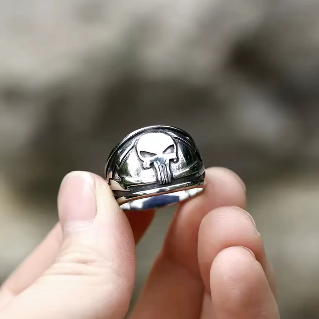 Anillo Punisher, Acero Inoxidable 316L, Hombre 5