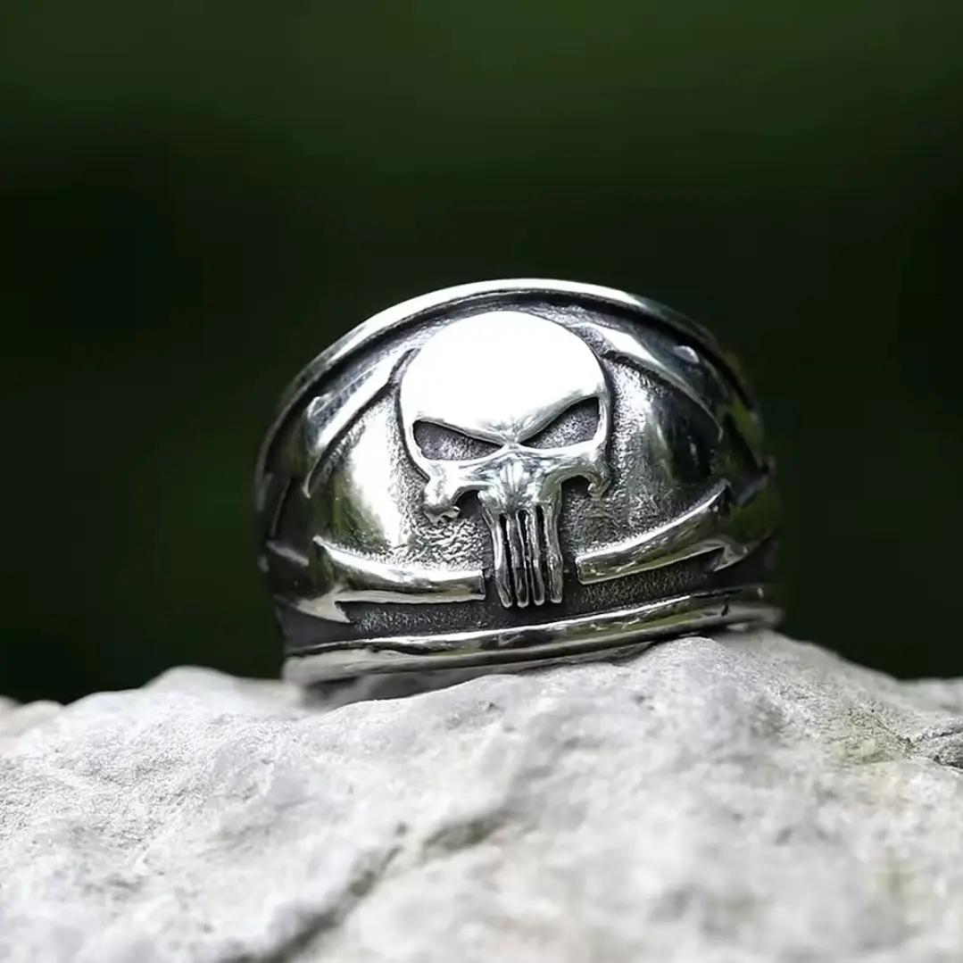 Anillo Punisher, Acero Inoxidable 316L, Hombre 3